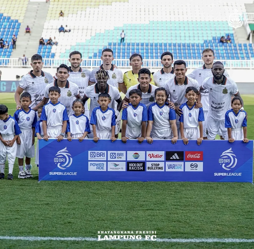 Bhayangkara Presisi Lampung FC menjelang laga melawan Madura United